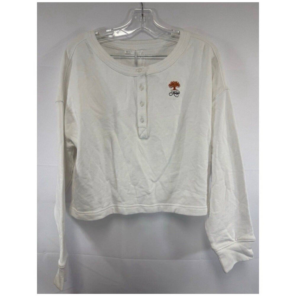 Travis Matthew Octavia Henley Size Medium Women’s White NWT Gold shirt